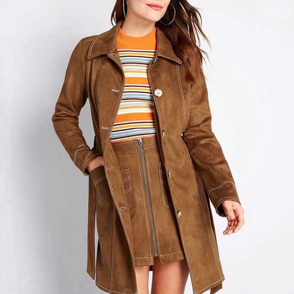 modcloth trench coat